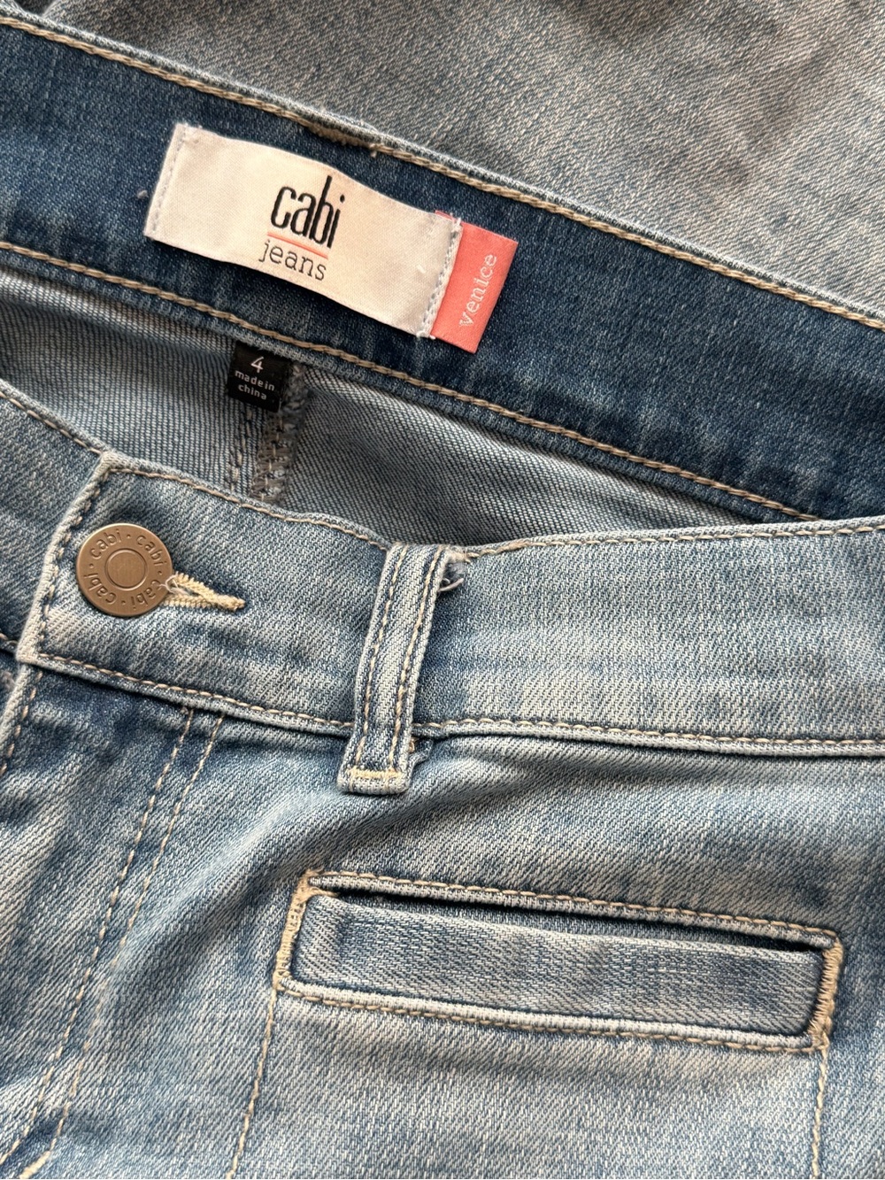 CAbi Men’s Slim Jeans - Light Blue Denim